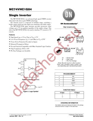 MC74VHC1G04DFT1G datasheet  